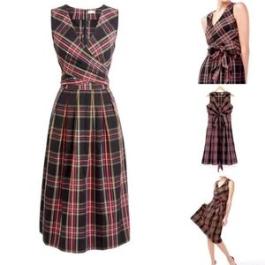J Crew Tartan Wrap Dress. Size 6 Petite.